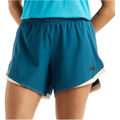 New Balance Дамски шорти за бягане New Balance Women's Run Essentials Short 5'' Running shorts - Blue (112-4402-0212)