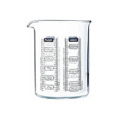 PYREX Odměrka 0,25 l, 8 x v.10 cm, sklo