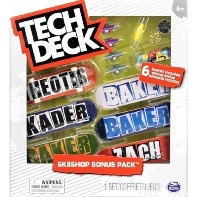 Tech Deck skateshop 6ks s príslušenstvom Baker