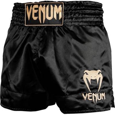 Venum šortky na thajský box Classic černá/zlatá
