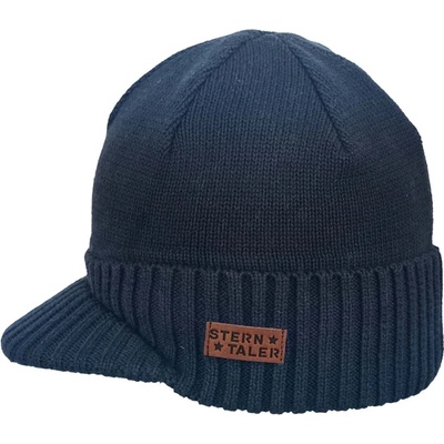 Sterntaler Тъмно синя плетена шапка с козирка, Sterntaler (4722260-300)
