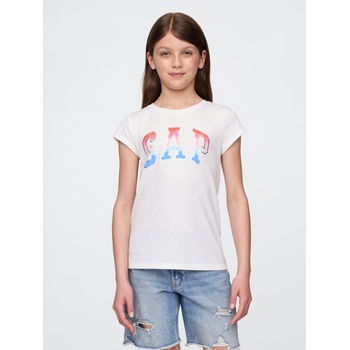 GAP Детска риза с логото на GAP GAP | Byal | Момичешки | 160/164