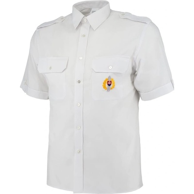 Košile Armáda Slovenská SK s krátkým rukávem slovenská BÍLÁ – Zboží Mobilmania