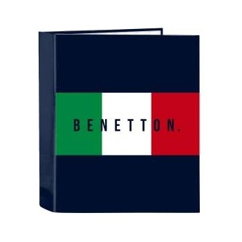 Benetton Папка с пръстени Benetton Flag Морско син A4 27 x 33 x 6 cm