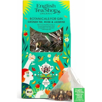 Organic Botanicals for Gin Green Tea Rose & Jasmine 7 čajových sáčků