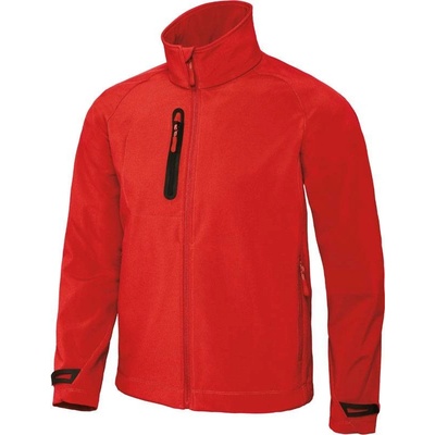 B&C X-Lite Softshell /men pánska 3-vrstvová softshellová bunda červená deep