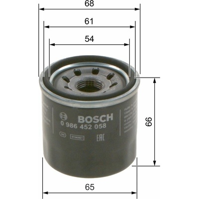 Olejový filter BOSCH 0 986 452 058