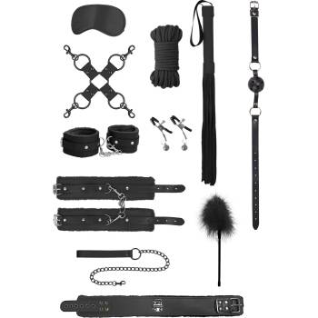 Image 1 of Ouch! Intermediate Bondage Kit Black