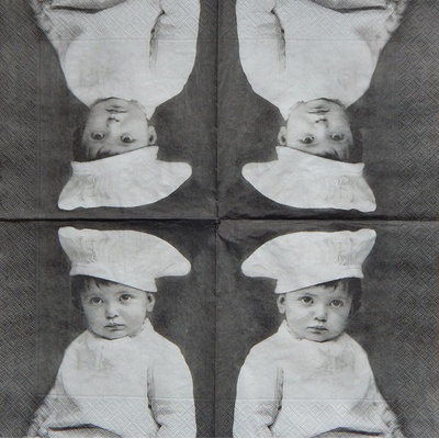 Sagen vintage servítky Kuchtík 33x33cm