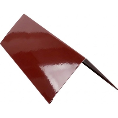 Protec hrebenáč pozink 14 cm 46°-60° RAL 3009 Oceľovo červená lesk 2 m