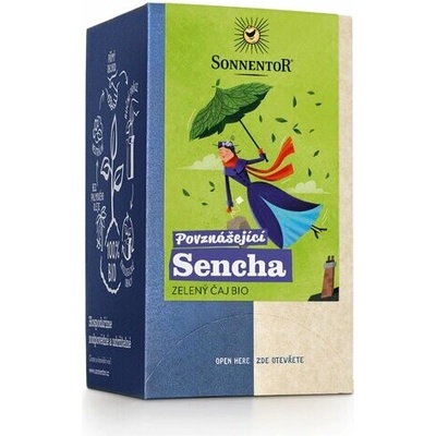Sonnentor BIO zelený čaj Povznášajúca Sencha 18 vreciek