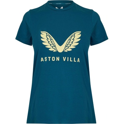 Castore Тениска Castore Women's Aston Villa Short Sleeve Licensed T-Shirt - Deep Dive