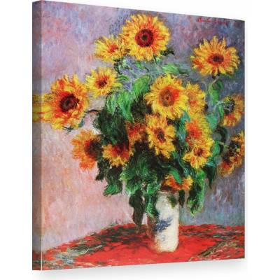 Obraz na plátne SLNEČNICE – Claude Monet - 100x80 cm