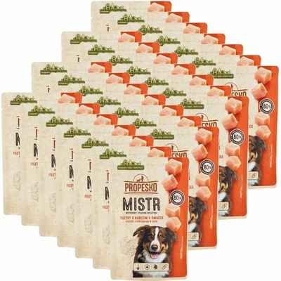 Propesko Mistr Dog kuracia v omáčke 28 x 85 g