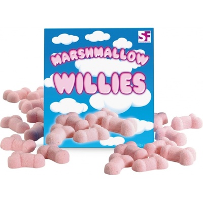 Cukríky v tvare penisu Marshmallow ružové 140 g
