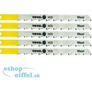 Pílové kotúče a pásy Vorel Pílový list do priamočiarej píly 100 mm na drevo a plast TPI6 5 ks