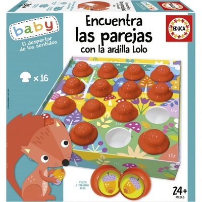Educa Baby Hľadaj dvojice s veveričkou Lolo