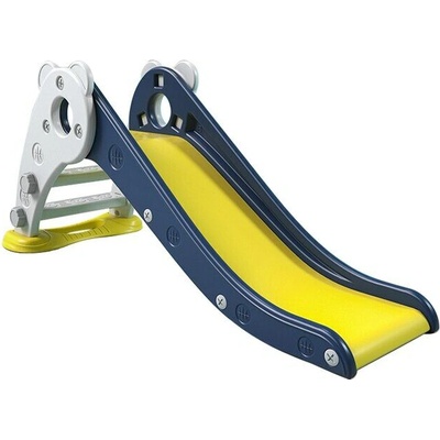 Pepita детска пързалка с крачета с обща дължина 130 см - синьо-жълто (SL8007-blue)