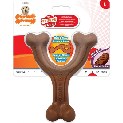 Nylabone hračka Extreme Wishbone příchuť bizon L