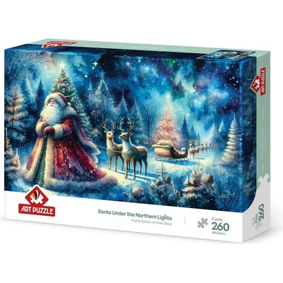 Art Puzzle Пъзел Art Puzzle от 260 части - Дядо Коледа и северното сияние (40267)