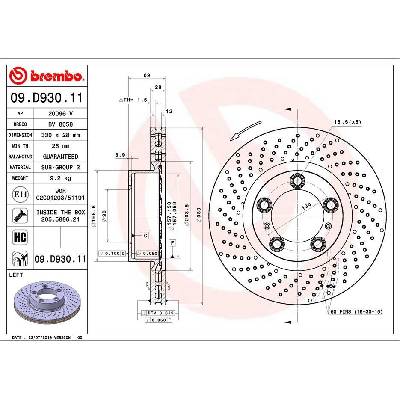Brzdový kotúč BREMBO 09.D930.11