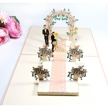 Image 1 of Kiriori Поздравителна картичка Pop-up "Сватбата