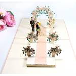Kiriori Поздравителна картичка Pop-up "Сватбата