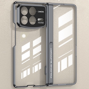 Image 1 of Xiaomi Прозрачен калъф GKK за Xiaomi Mix Fold 4 5G с Магнитна защита за пантата - PC+Стъкло, Стойка, Вкл. Протектор - 2 Цвята