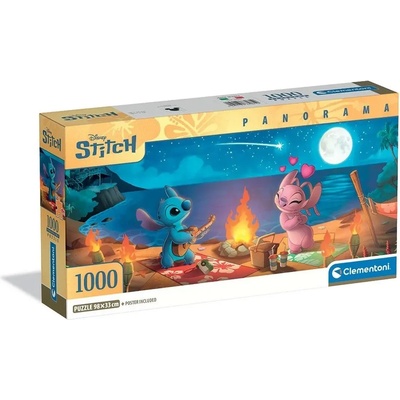 Clementoni Пъзел 100 части Panorama Disney Stitch - CLEMENTONI