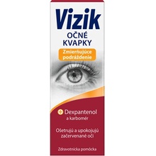 Vizik Očné kvapky Zmierňujúce podráždenie Dexpanthenol a karbomer 10 ml