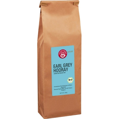 TEEKANNE Organic Earl Grey Hooray Black Tea sypaný 200 g