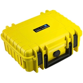 B&W Outdoor Case Type 1000 yellow, foam 1000/Y/SI