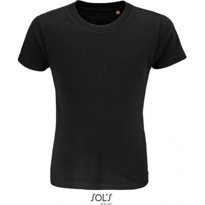 SOL's Collection Tričko Crusader Kids, bio bavlna, dětské, krátký rukáv COT253580n1184-deep black 4 roky Černá deep