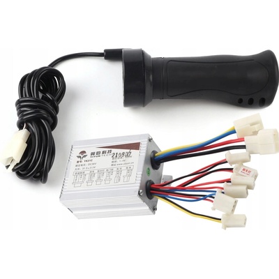 ŘÍDÍCÍ JEDNOTKA MOTORU KOLA 36V 500W + RUKOJEŤ PLYNU