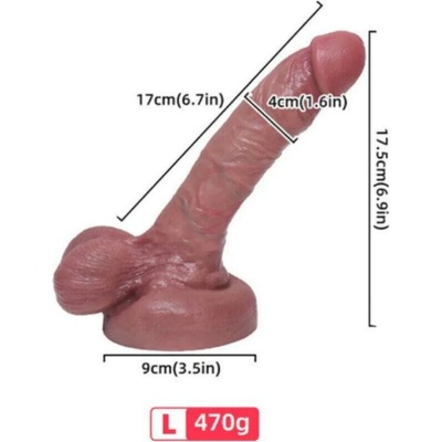 Armony Realistic Liquid Silicone Dildo 17 Cm