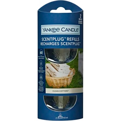 YANKEE CANDLE - Clean Cotton náplň do elektrického difuzéra Vône do bytu 18.5 ml