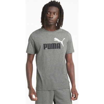 Puma pánské triko ESS+ 2 COL LOGO TEE 586759-03 gray