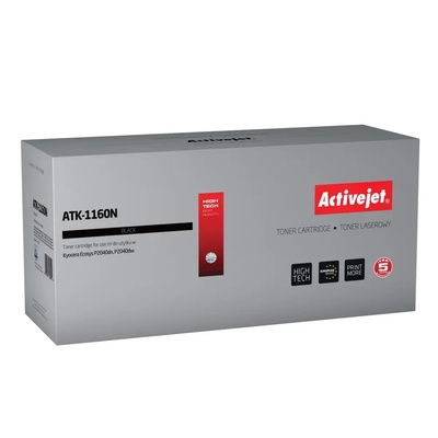 Compatible Тонер Activejet ATK-1160N (заместител за Kyocera TK-1160, Supreme, 7200 страници, черен) (ATK-1160N)
