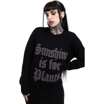 KILLSTAR дамски пуловер KILLSTAR - Sunshine For Plants - Черен - KSRA011679
