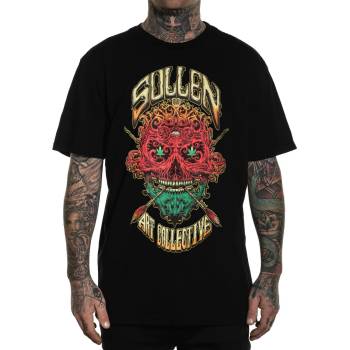 SULLEN Мъжка тениска sullen - rasta badge - x black - scm7261x_bk