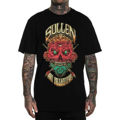 SULLEN Мъжка тениска sullen - rasta badge - x black - scm7261x_bk