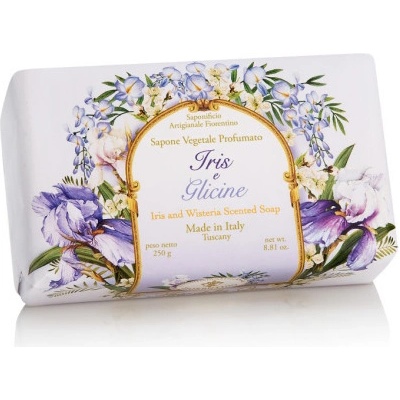 SA Fiorentino prírodné tuhé mydlo Kosatec a vistéria 250 g