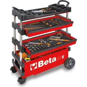 Beta Сгъваема количка за инструменти, червен цвят, Beta Tools (027000203)