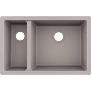 Hansgrohe - Гранитна мивка с подставка S510-U635, бетонно сива 43433380 (43433380) Мивка за вграждане