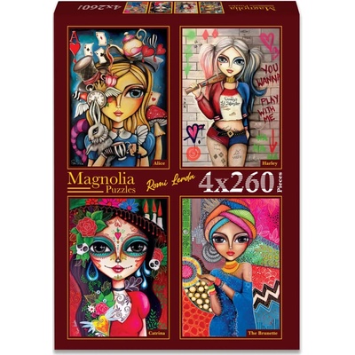 Magnolia 4x260 Romi Lerda Alice Harley Catrina Bruneta 260 dielov