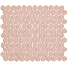 The Mosaic Factory mozaika růžová HEX 2 Royal Peach 2,3x2,6 (26x30) cm 1ks