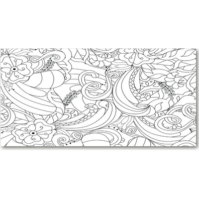 Foto obraz sklo tvrzené ornamenty 100x50 cm