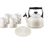  No name Le Creuset 40102027160000 630870277297 чайник, 6 чаши, Meringue (40102027160000)
