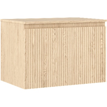 Mexen Rivel баня шкаф под умивалник 70 см с плот, 1 чекмедже, оребрен, дъб (91A20-07047-1-BFC81)