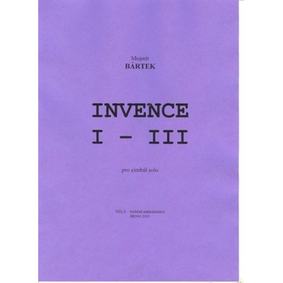 Invence 1 3 pro cimbál solo